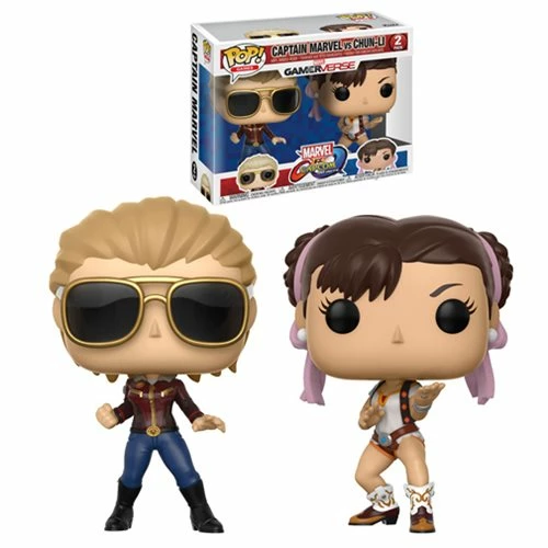 Funko Pop! GAMES Gamerverse: Captain Marvel Vs Chun-Li 2-pack 3 Funko Pop! GAMES Gamerverse: Captain Marvel Vs Chun-Li 2-pack