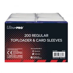 Ultra PRO 3" X 4" Regular Toploaders And Card Sleeves [200 Count Retail Pack] Protectors/Binders/Accessories