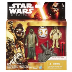 Hasbro Star Wars The Force Awakens 3.75-Inch 3-Pack Desert Mission BB-8, Unkar's Thug, And Jakku Scavenger