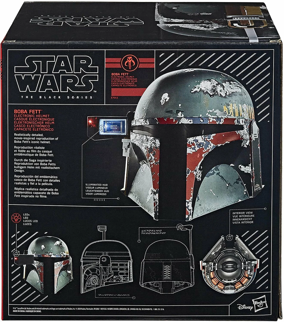 Star Wars The Black Series Boba Fett Premium Electronic Helmet Full-Scale Other Toys 8 Star Wars The Black Series Boba Fett Premium Electronic Helmet Full-Scale Other Toys