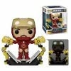 Funko Pop! Deluxe: Iron Man MK IV With Gantry GITD [PX Previews]