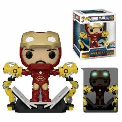 Funko Pop! Deluxe: Iron Man MK IV With Gantry GITD [PX Previews]